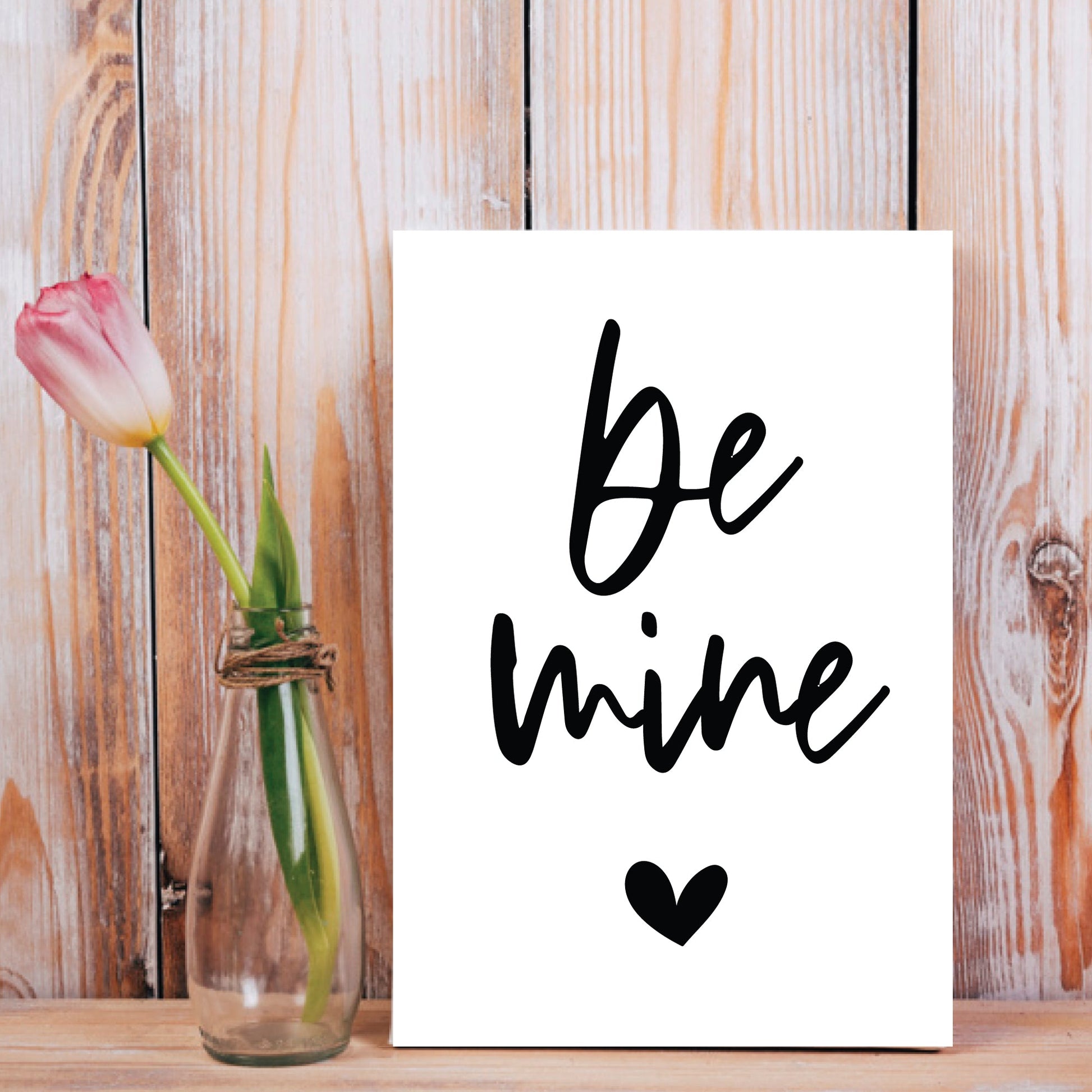 Be Mine, Printable Valentine's Day Sign, 8x10" Digital Download - Print It Baby