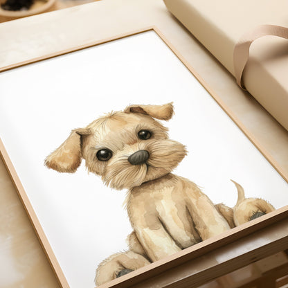 Printable Baby Animal Puppy Nursery Wall Art - Print It Baby