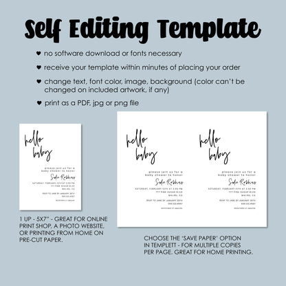 a set of three postcards with the text self editing template