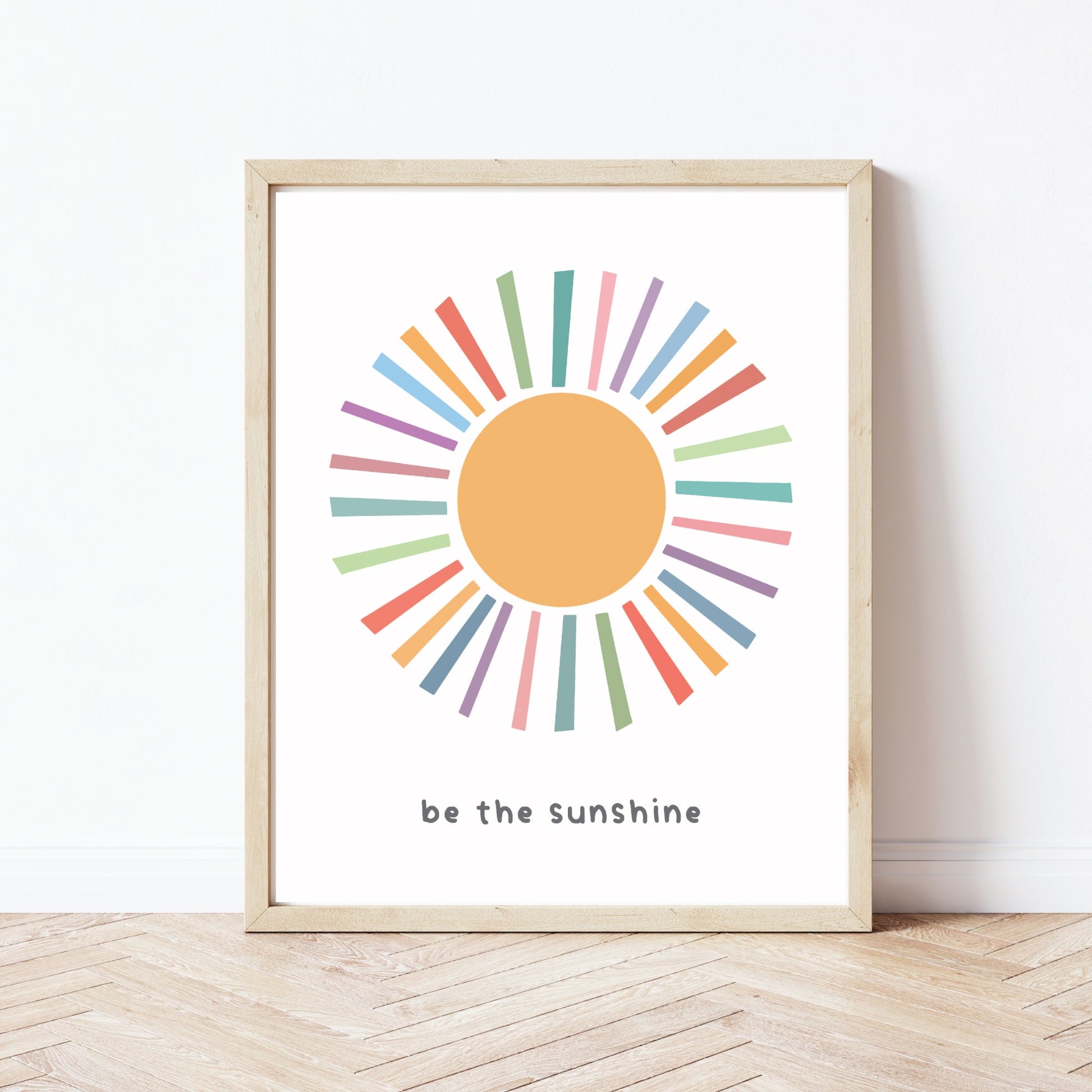 Printable Nursery Wall Art - Be The Sunshine - Print It Baby